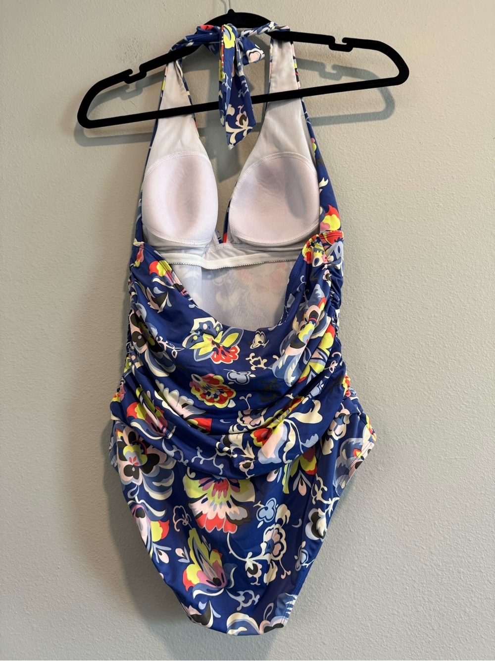 Boden Floral Blue One-Piece Swimsuit 10 - Picture 4 of 8